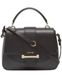 calvin klein amara top handle satchel