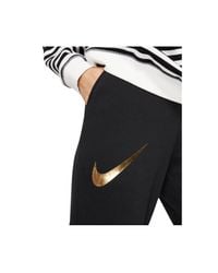 nike black and gold sweatpants