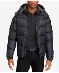 Polo Ralph Lauren Synthetic Men's Water-repellent Down Jacket in Black for  Men - Lyst