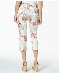 floral print capri pants