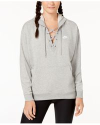lace up nike hoodie