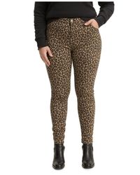 Levi's Denim ® 720 Plus Size Leopard-print Super-skinny Jeans - Lyst