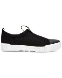 calvin klein black slip on trainers