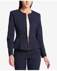 dkny peplum blazer