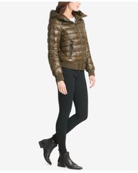 Dkny packable hooded bomber puffer coat Clearance
