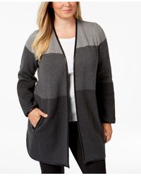 Charter club color block cardigan clearance