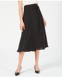 mid length satin skirts macys