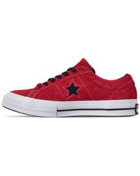 Converse One Star Ox Enamel Red/ Black/ White for Men - Lyst