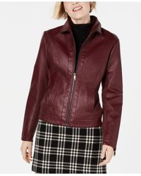 kenneth cole leather jacket womens