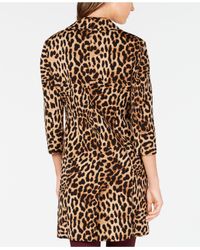 macys leopard print coat
