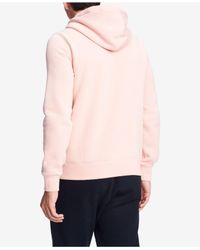 tommy hilfiger pink hoodie mens
