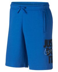 nike just do it fleece shorts