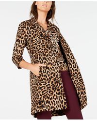 macy's leopard coat