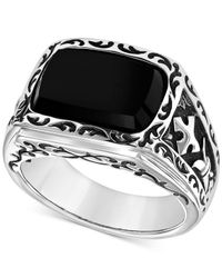 Scott Kay Men S Onyx 15 X 11mm Ring In Sterling Silver In Metallic For Men Lyst