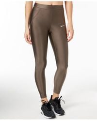 nike running power speed crop leggings in black