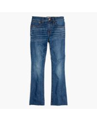 madewell jeans cali demi hem boot raw edition