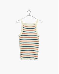 apron sweater tank in stripe