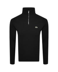 lacoste quarter zip pullover sweater