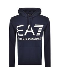 ea7 white hoodie