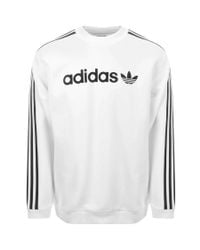 mens white adidas sweatshirt