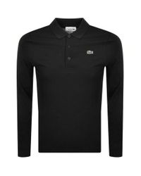 Lacoste Sport polo lange mouw, grijs - Gratis bezorgd