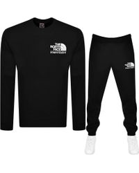 black northface tracksuit