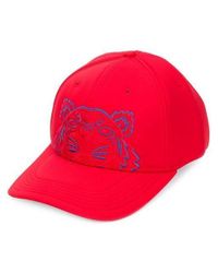 KENZO Red Tiger Embroided Cap for men