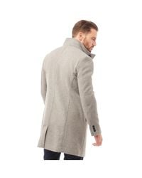 Feraud mens premium funnel neck car coat navy Clearance