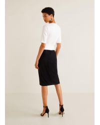 mango bow bicolor dress