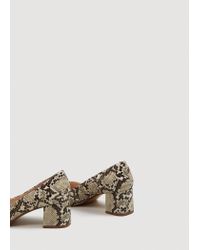 mango snake print shoes