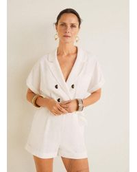 mango wrap short jumpsuit
