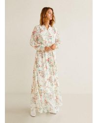 mango embossed flower gown