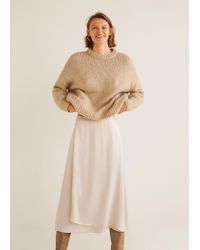 mango midi satin skirt