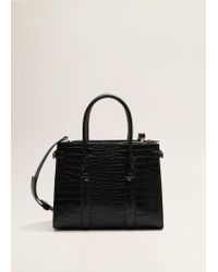 croc effect bolsauette bolsa mango