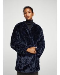 mango fake fur coat