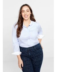Violeta by Mango Blue Slim-fit Snake Print Jeans