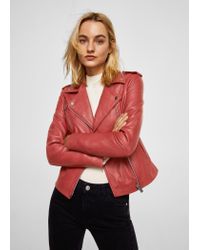 mango leather jacket
