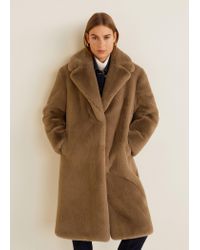 mango white fur coat