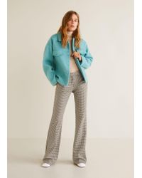 mango buttoned wool jacket