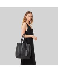 Marc Jacobs Leather The Oversized Tag Tote in Black - Lyst