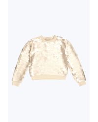 Marc Jacobs White Sequin Sweatshirt