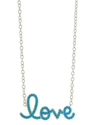 Sydney Evan Multicolor Turquoise Love Necklace
