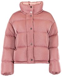 moncler pink bubble coat