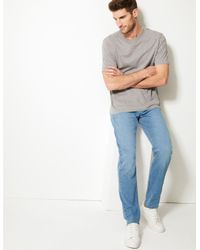 marks and spencer tapered jeans