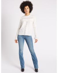 marks and spencer slim bootcut jeans