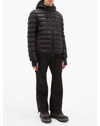 3 MONCLER GRENOBLE Synthetic Kavik Embroidered-logo Quilted-down Jacket in  Black for Men - Lyst