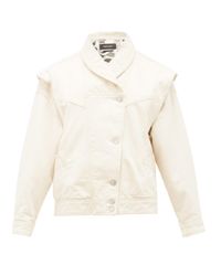 isabel marant white denim jacket