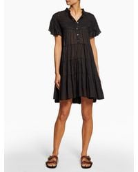 Isabel Lanikaye Cotton-voile Dress in Black - Lyst