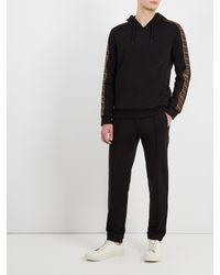 fendi tape hoodie