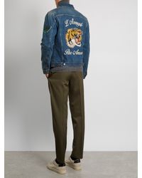 tiger denim jacket